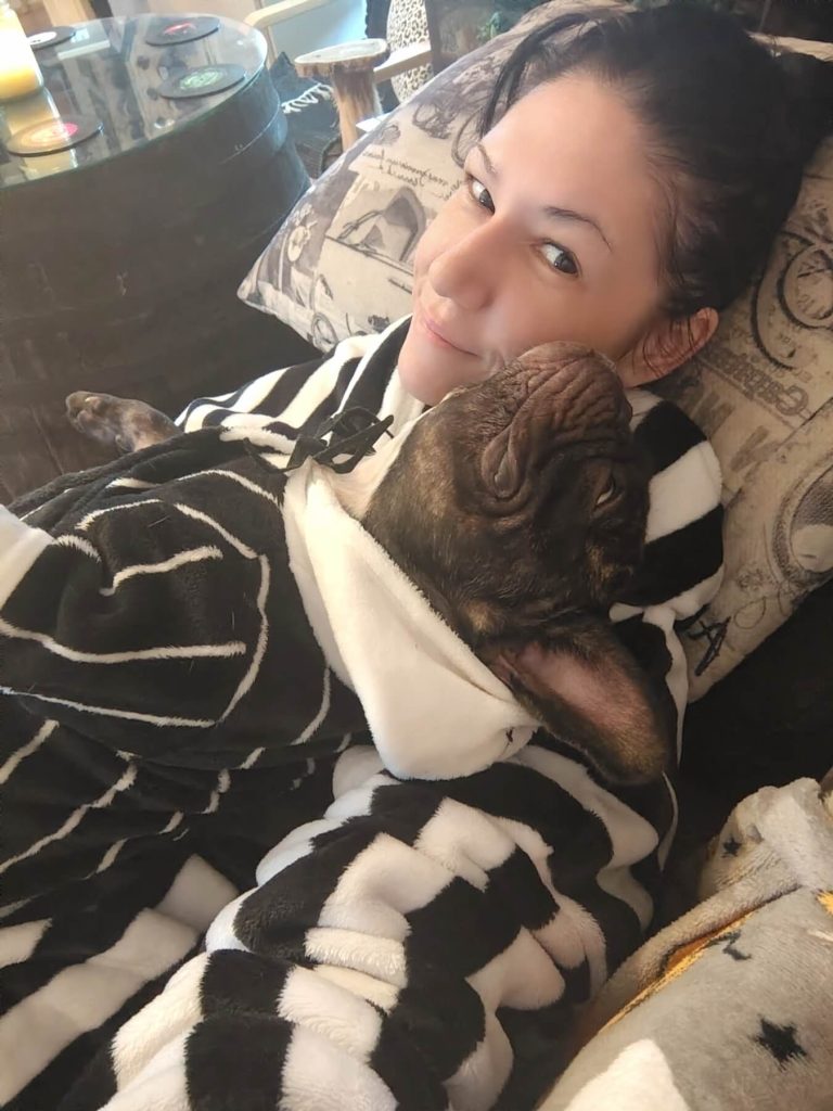 Ozzy and his mama chillin and enjoying each other company