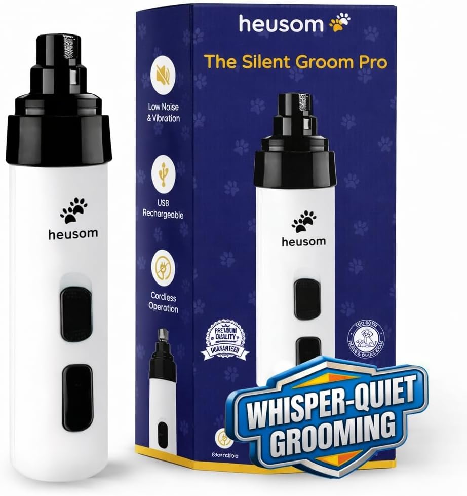 Heusom Silent Groom Pro Pet Nail Grinder 1