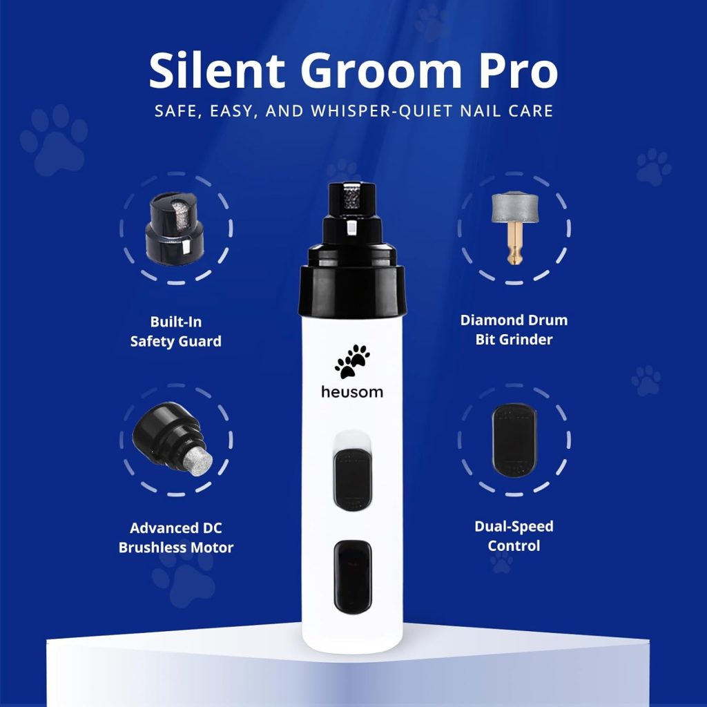 Heusom Silent Groom Pro Pet Nail Grinder
